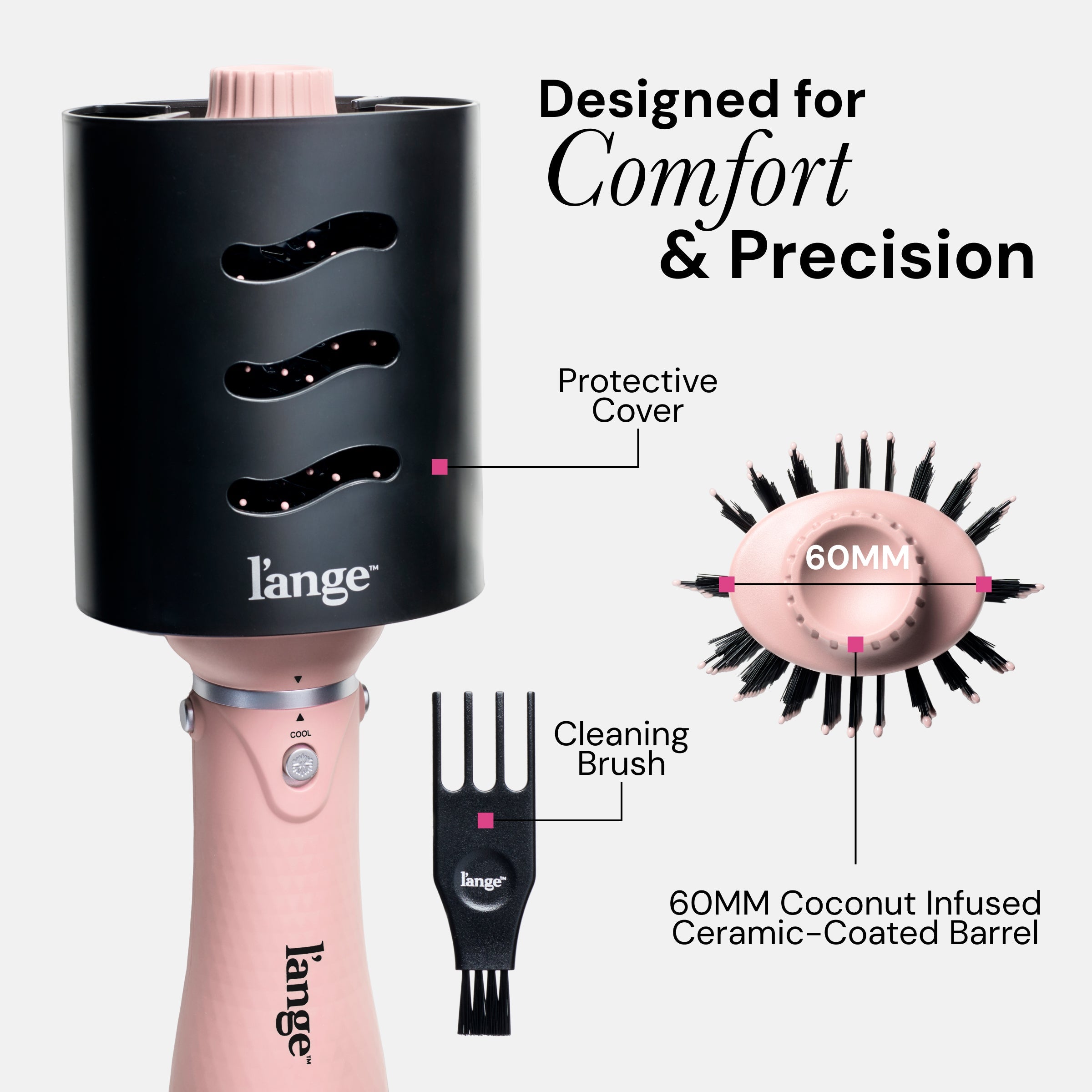 VolumeBoost 60mm 2-in-1 Ceramic Volumizing Brush Dryer