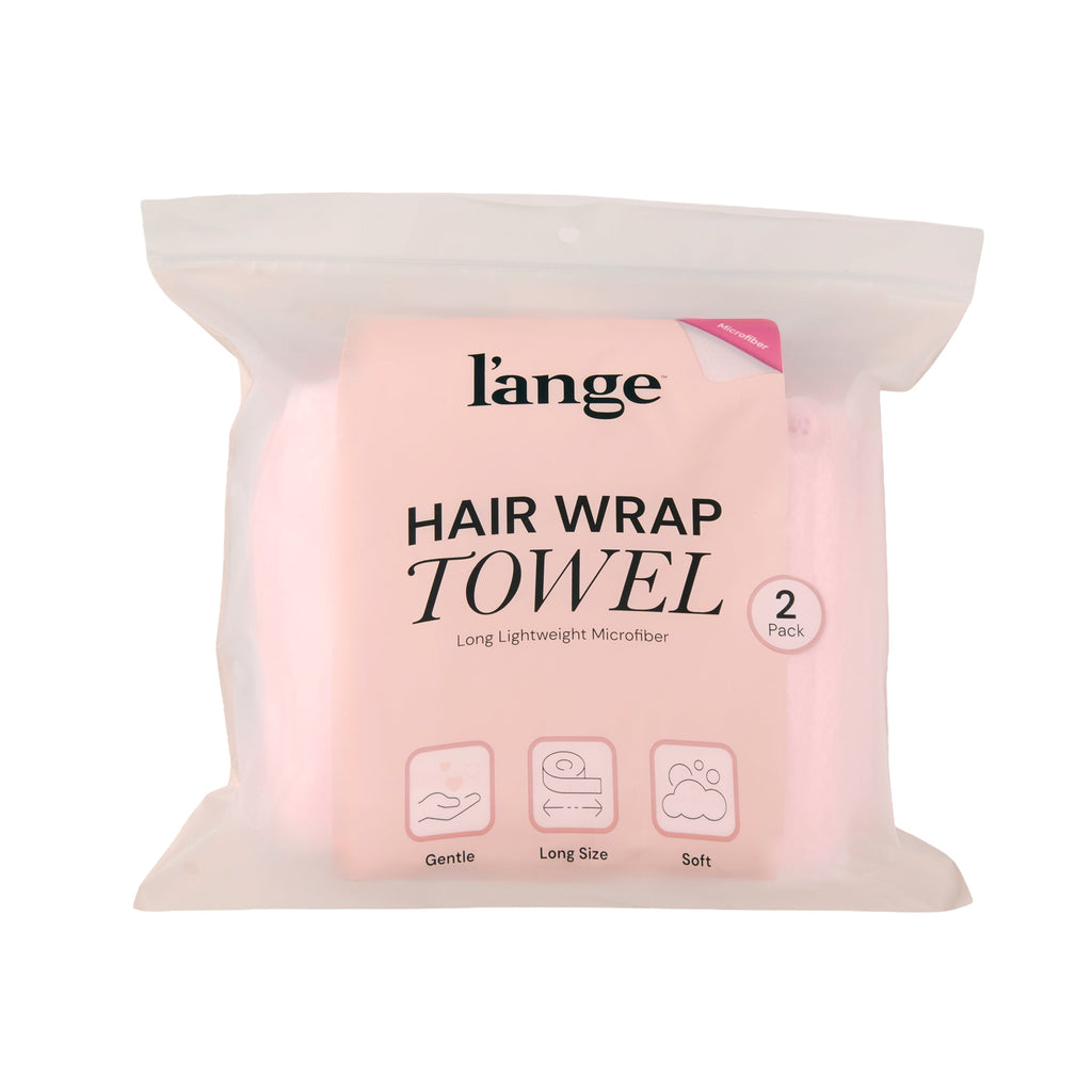 Hair Wrap Towel Medium Lightweight Microfiber 2-Pack