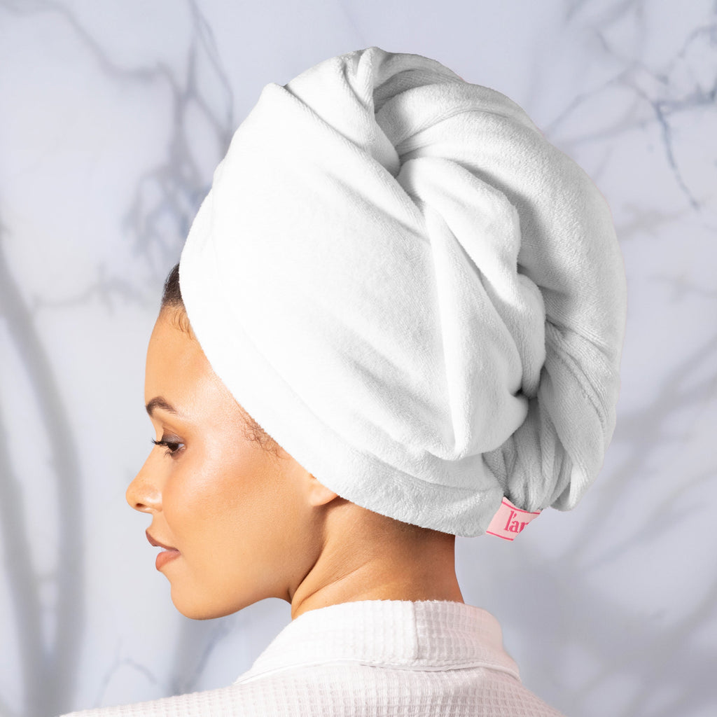 Hair Wrap Towel Medium Lightweight Microfiber 2-Pack