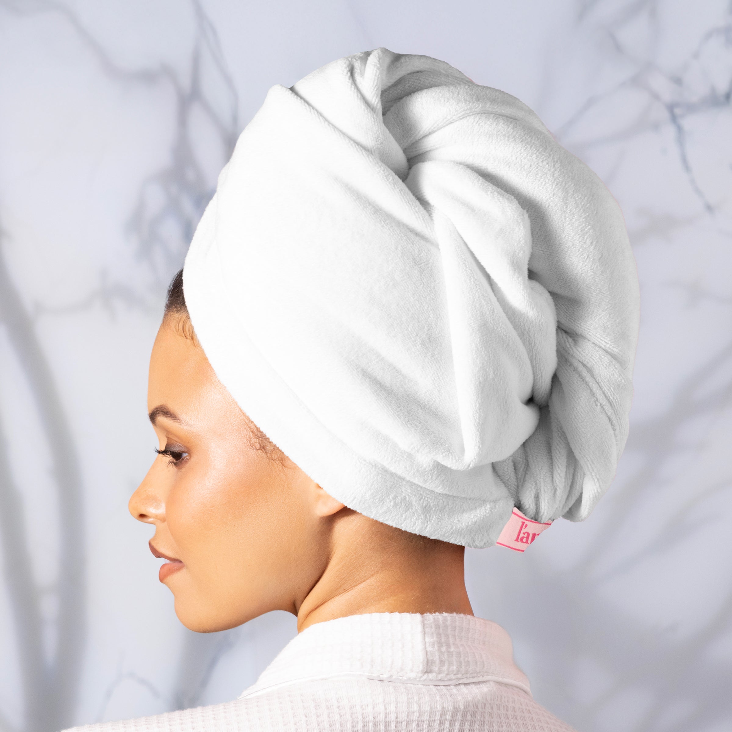 Hair Wrap Towel Medium Lightweight Microfiber 2-Pack