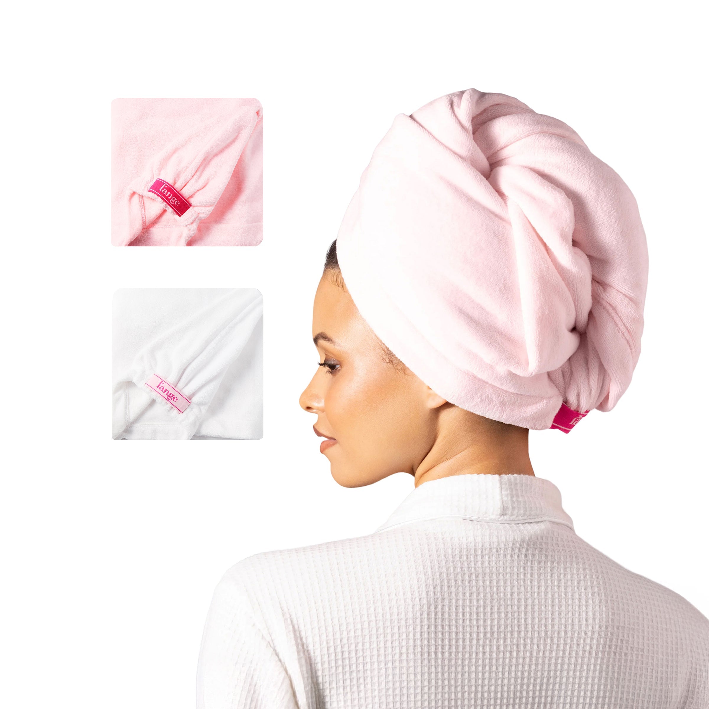 Hair Wrap Towel Medium Lightweight Microfiber 2-Pack