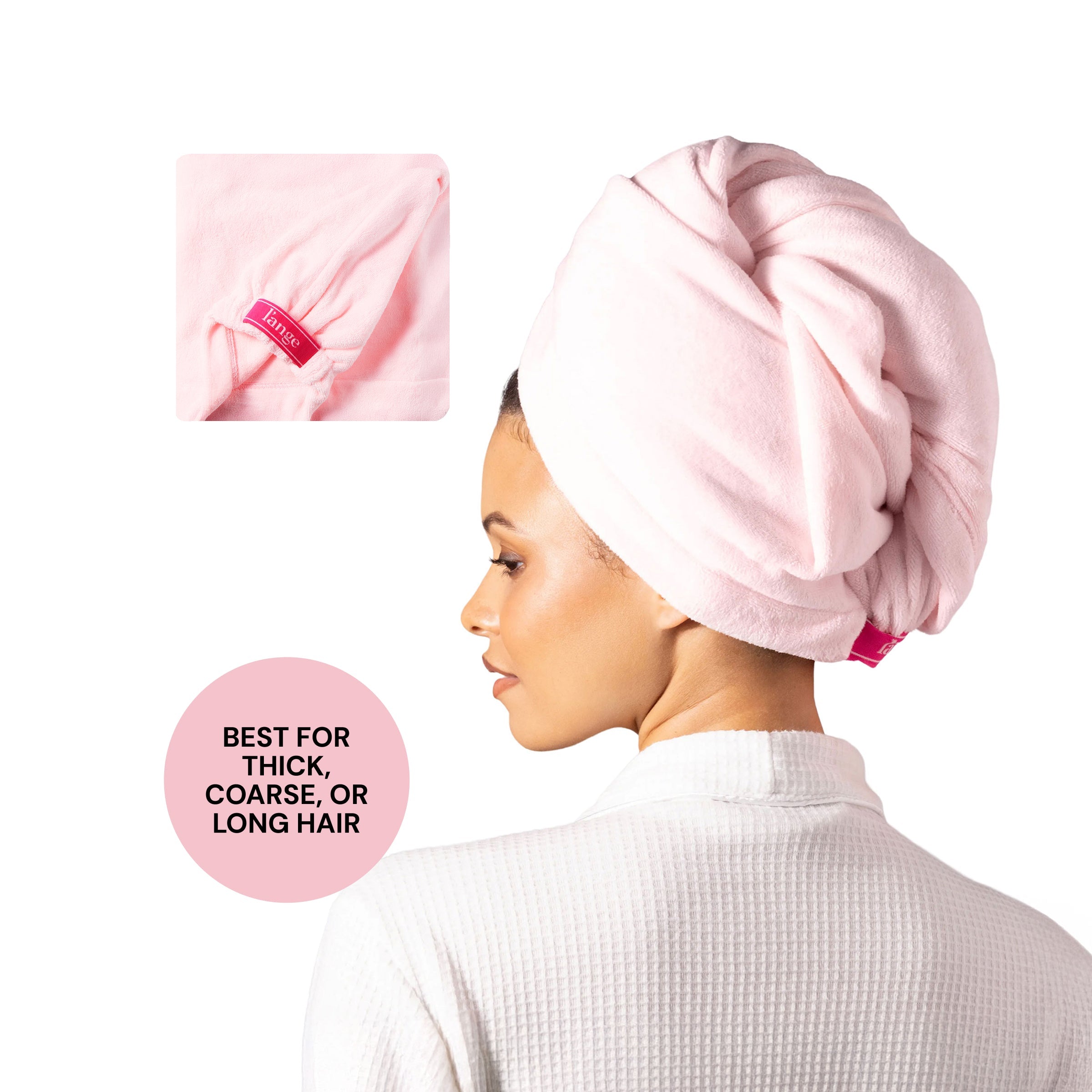 Hair Wrap Towel Long Lightweight Microfiber