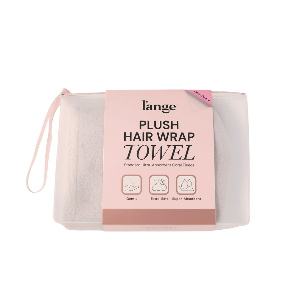 Plush Hair Wrap Towel Medium Ultra-Absorbent Coral Fleece
