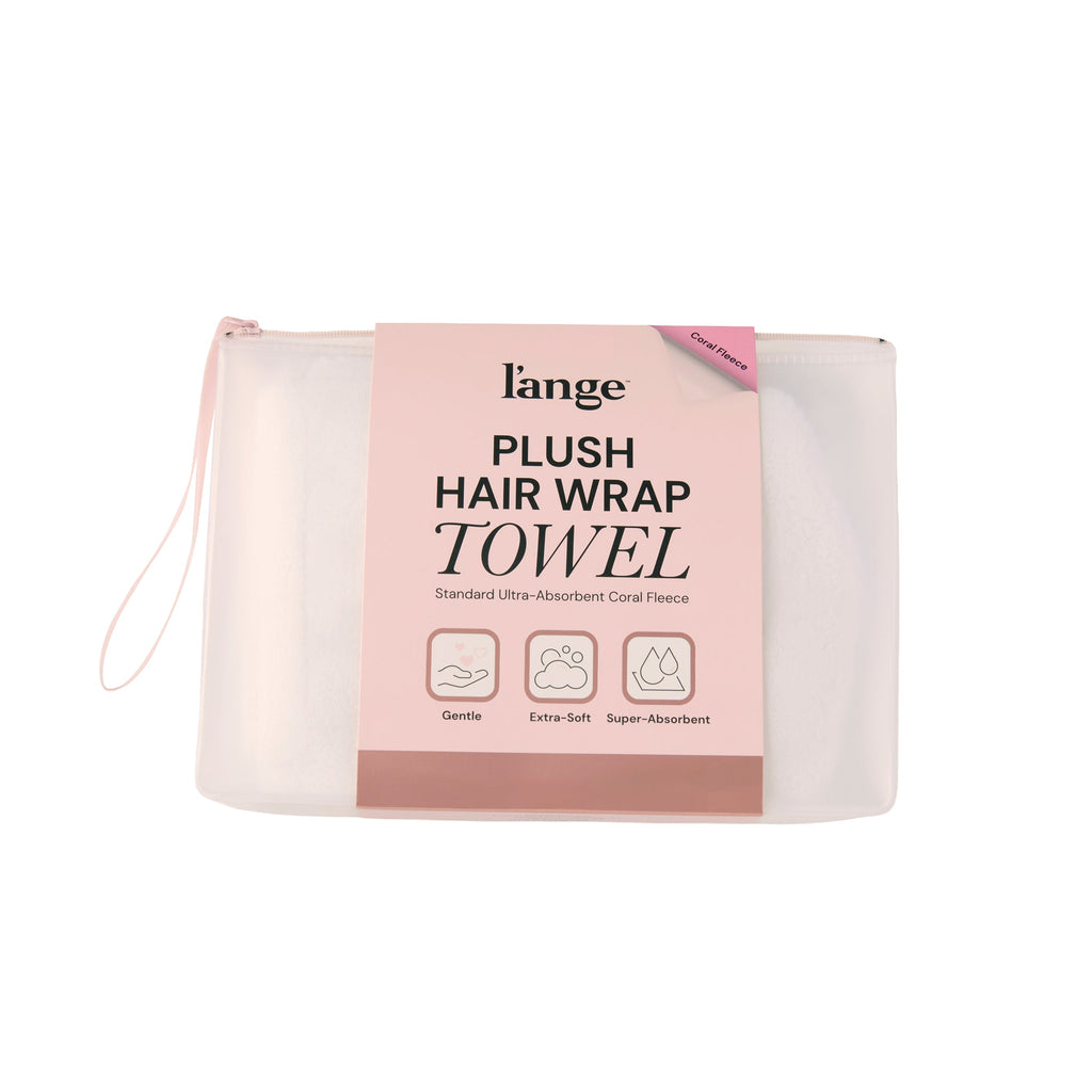 Plush Hair Wrap Towel Medium Ultra-Absorbent Coral Fleece