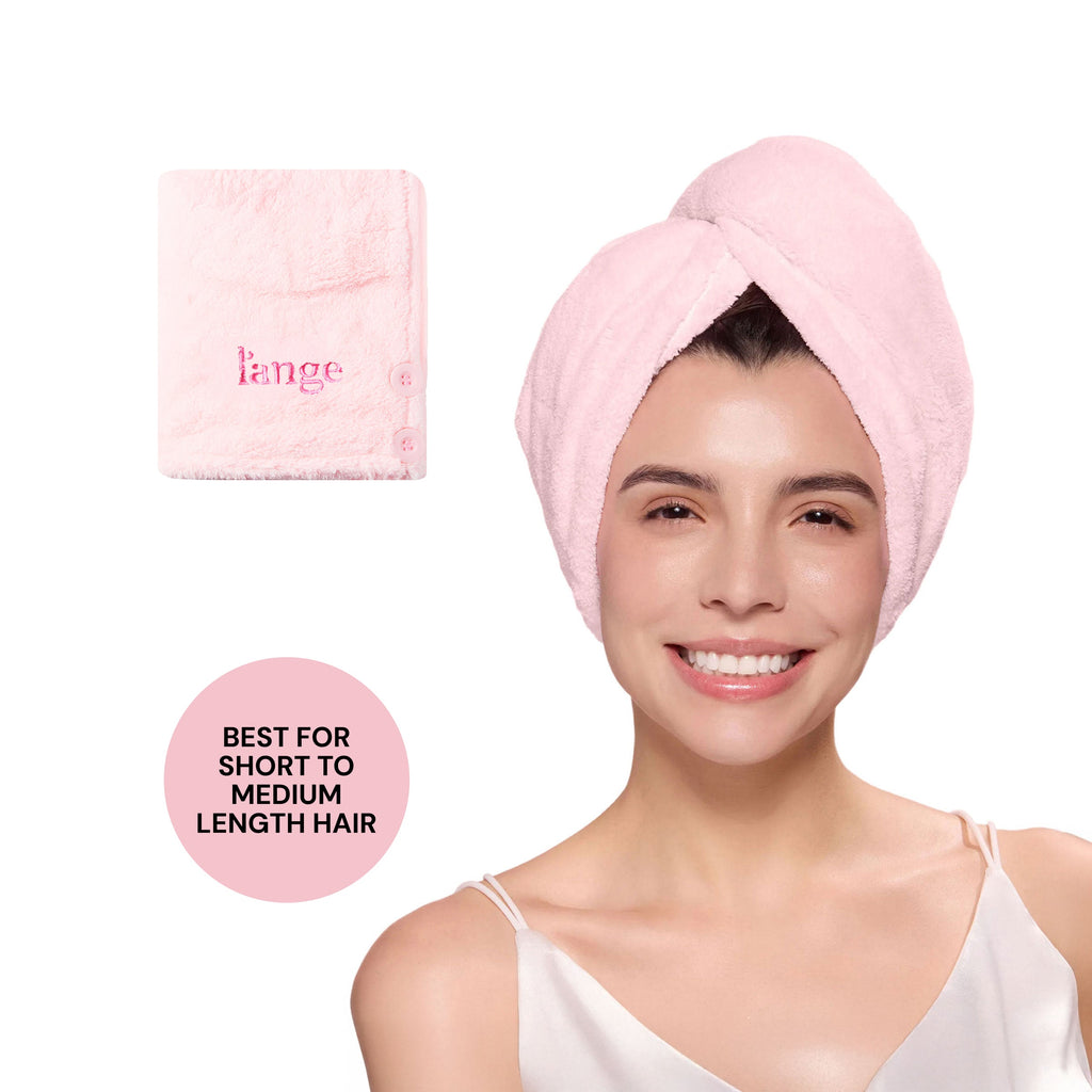 Plush Hair Wrap Towel Medium Ultra-Absorbent Coral Fleece