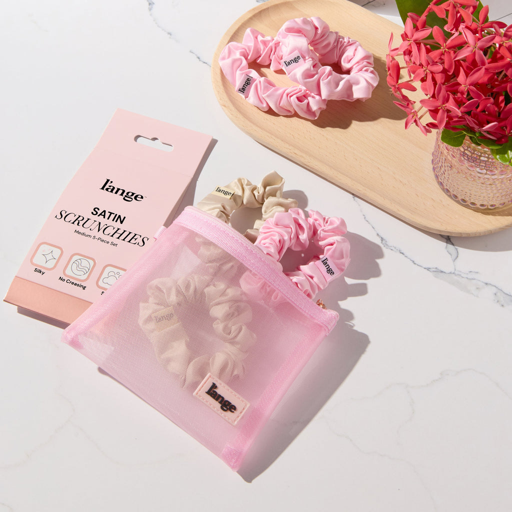 Medium Satin Scrunchies 5 Piece Set