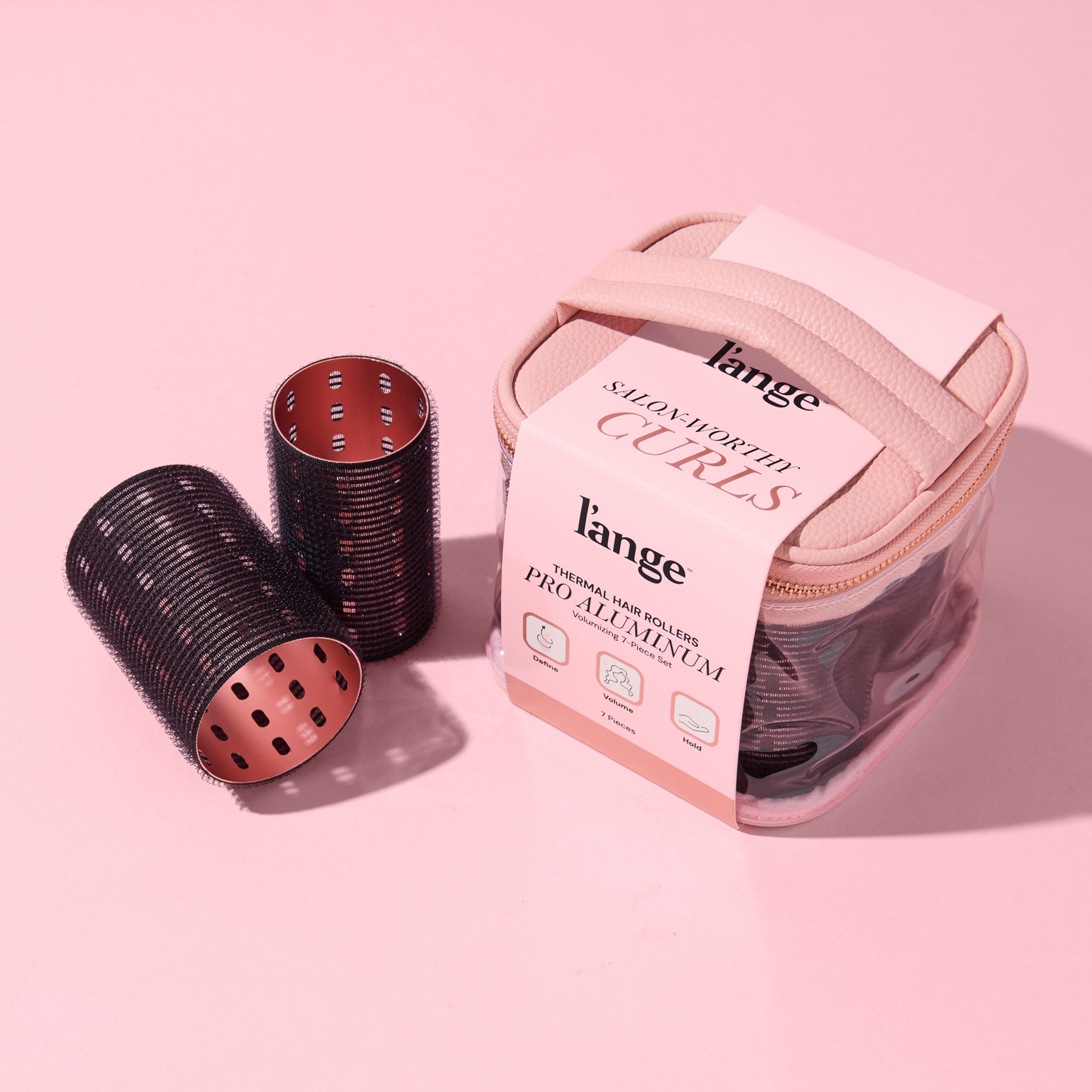 Thermal Hair Rollers Pro Aluminum Volumizing 7-Piece Set